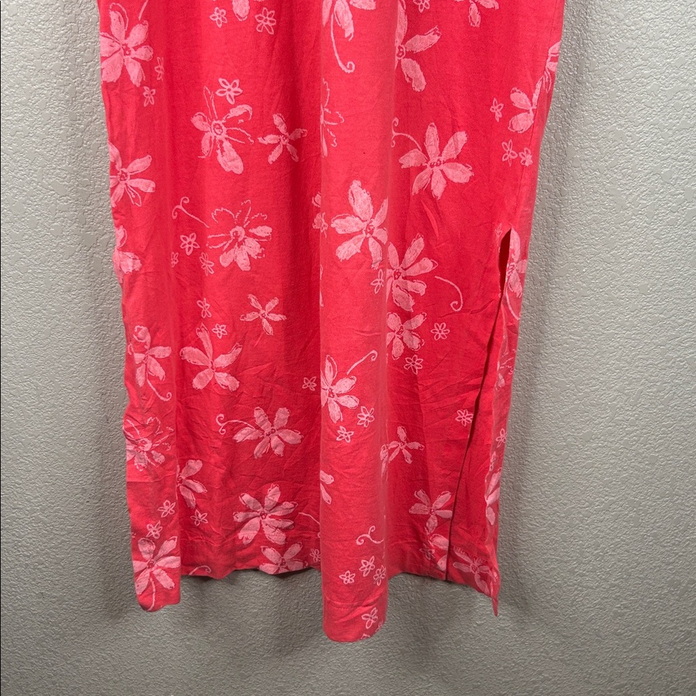 Fresh Produce Pink Floral Summer Spring Vacation Cotton Tank Dress Size Small - Picture 4 of 10